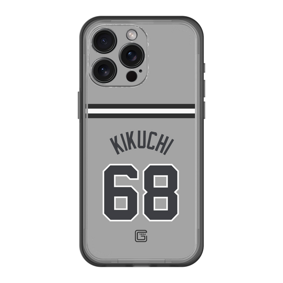 スリムプロテクションプレミアムケース［ 読売ジャイアンツ - #68 KIKUCHI - ビジター ］