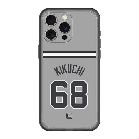 スリムプロテクションプレミアムケース［ 読売ジャイアンツ - #68 KIKUCHI - ビジター ］