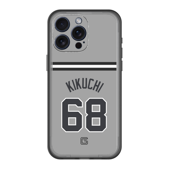 スリムプロテクションプレミアムケース［ 読売ジャイアンツ - #68 KIKUCHI - ビジター ］