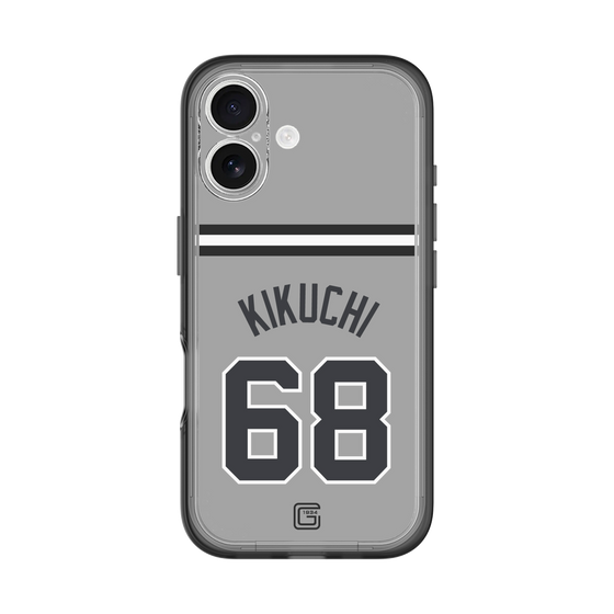 スリムプロテクションプレミアムケース［ 読売ジャイアンツ - #68 KIKUCHI - ビジター ］