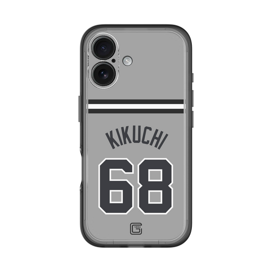 スリムプロテクションプレミアムケース［ 読売ジャイアンツ - #68 KIKUCHI - ビジター ］