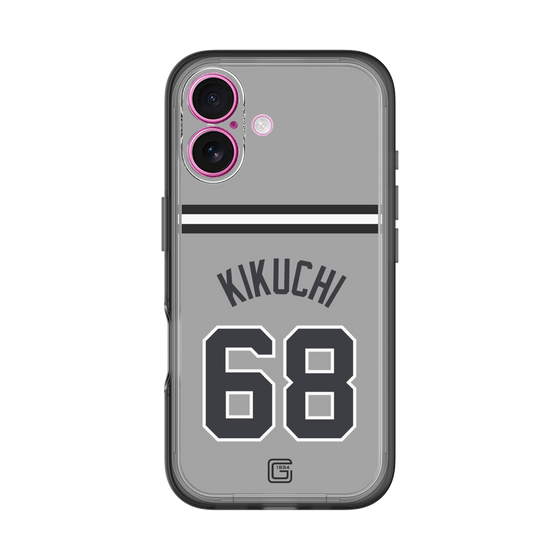 スリムプロテクションプレミアムケース［ 読売ジャイアンツ - #68 KIKUCHI - ビジター ］