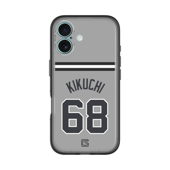 スリムプロテクションプレミアムケース［ 読売ジャイアンツ - #68 KIKUCHI - ビジター ］