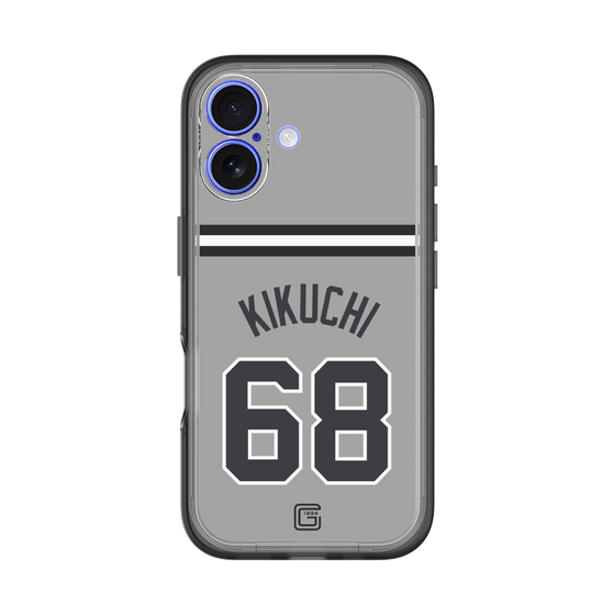 スリムプロテクションプレミアムケース［ 読売ジャイアンツ - #68 KIKUCHI - ビジター ］