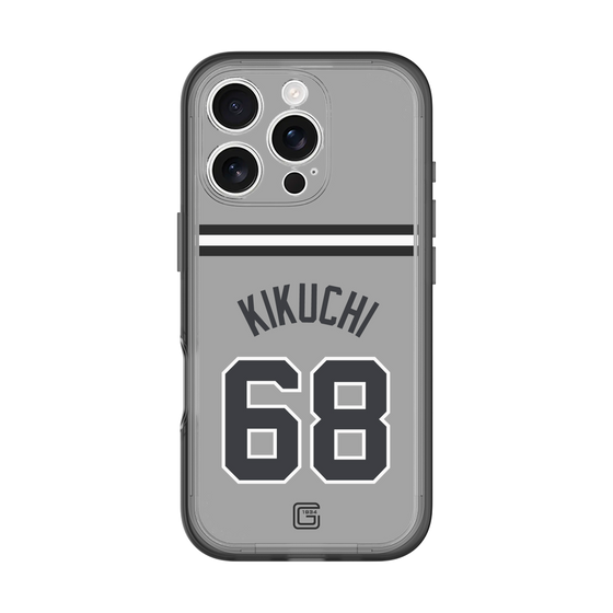 スリムプロテクションプレミアムケース［ 読売ジャイアンツ - #68 KIKUCHI - ビジター ］