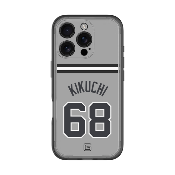 スリムプロテクションプレミアムケース［ 読売ジャイアンツ - #68 KIKUCHI - ビジター ］