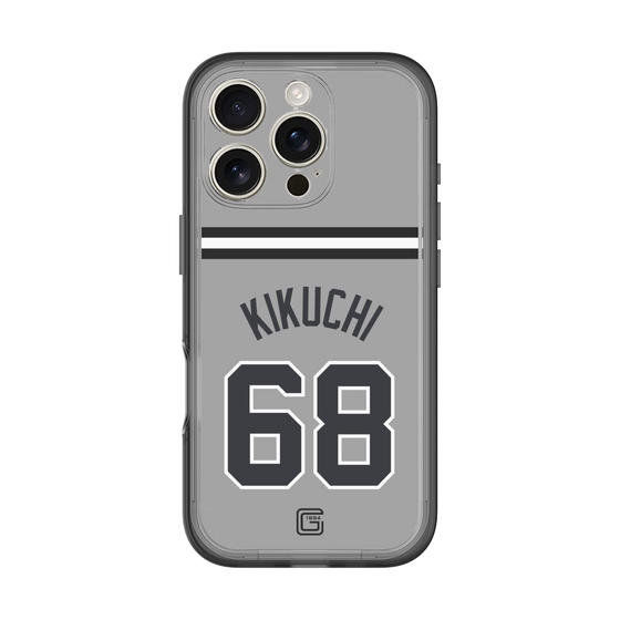スリムプロテクションプレミアムケース［ 読売ジャイアンツ - #68 KIKUCHI - ビジター ］