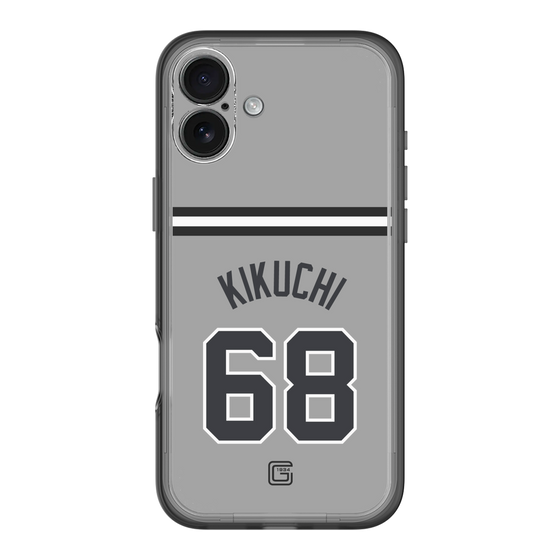 スリムプロテクションプレミアムケース［ 読売ジャイアンツ - #68 KIKUCHI - ビジター ］