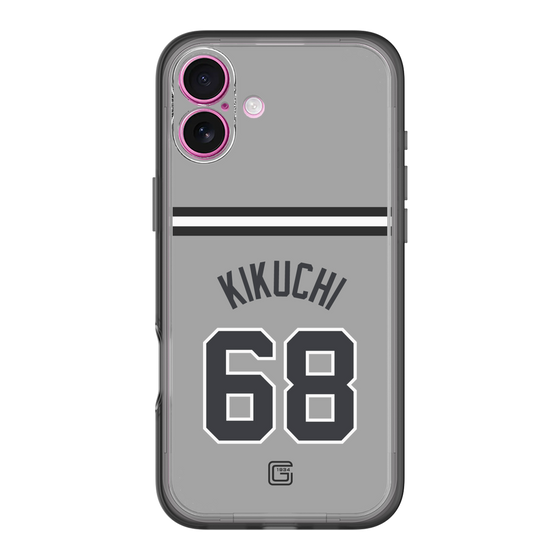 スリムプロテクションプレミアムケース［ 読売ジャイアンツ - #68 KIKUCHI - ビジター ］