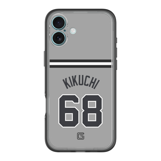 スリムプロテクションプレミアムケース［ 読売ジャイアンツ - #68 KIKUCHI - ビジター ］