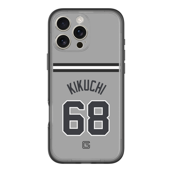 スリムプロテクションプレミアムケース［ 読売ジャイアンツ - #68 KIKUCHI - ビジター ］
