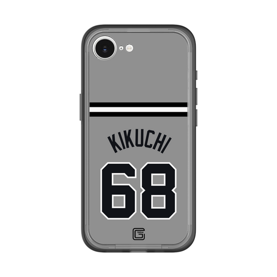 スリムプロテクションプレミアムケース［ 読売ジャイアンツ - #68 KIKUCHI - ビジター ］