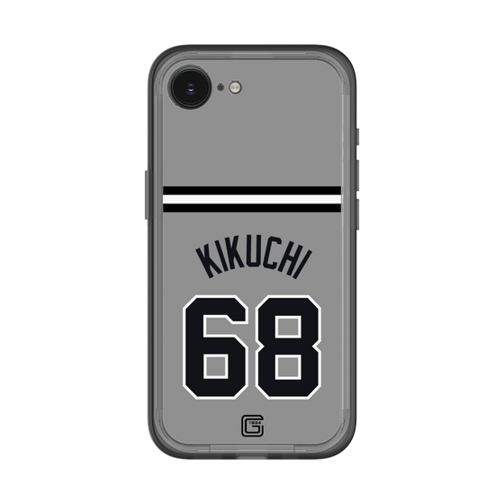 スリムプロテクションプレミアムケース［ 読売ジャイアンツ - #68 KIKUCHI - ビジター ］