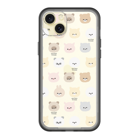 スリムプロテクションプレミアムケース［ mofmofriends - フェイス ］