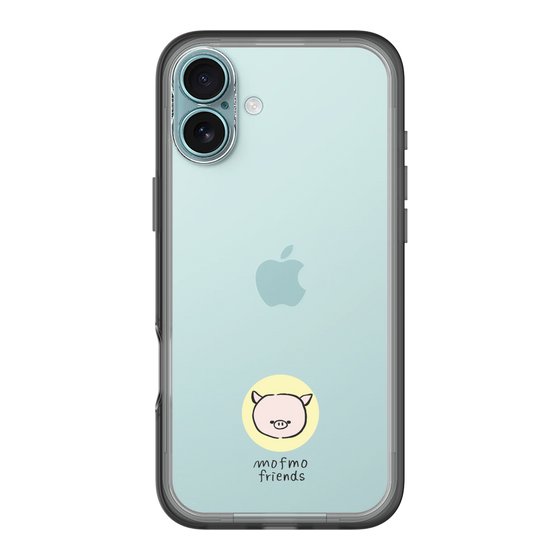 スリムプロテクションプレミアムケース［ mofmofriends - アイコン - マイクロブタ ］