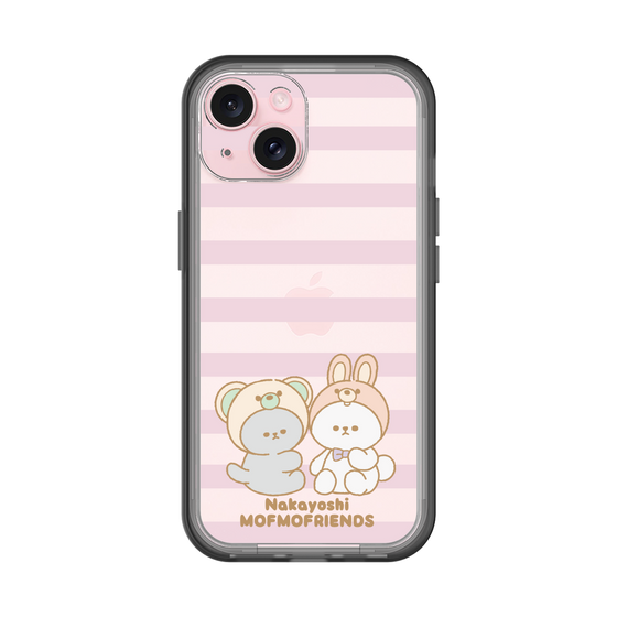 スリムプロテクションプレミアムケース［ mofmofriends - ストライプ ］