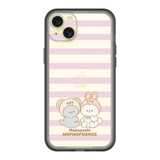 スリムプロテクションプレミアムケース［ mofmofriends - ストライプ ］