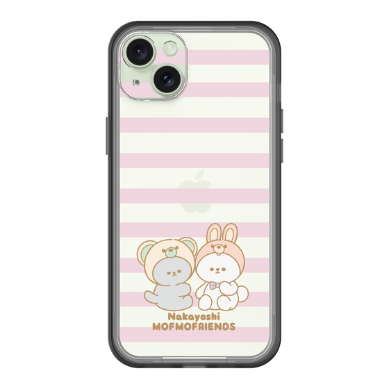 スリムプロテクションプレミアムケース［ mofmofriends - ストライプ ］