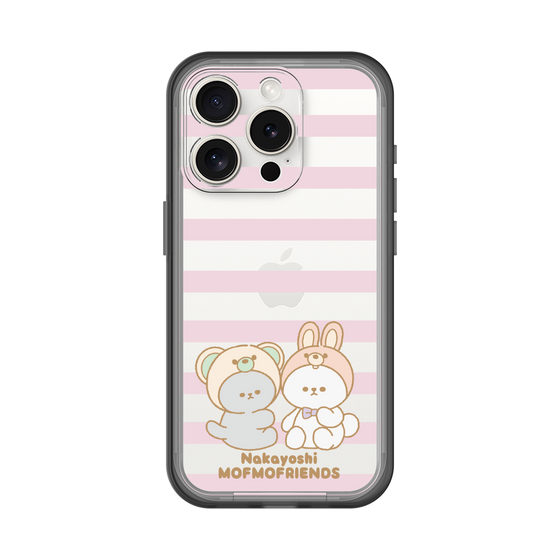 スリムプロテクションプレミアムケース［ mofmofriends - ストライプ ］