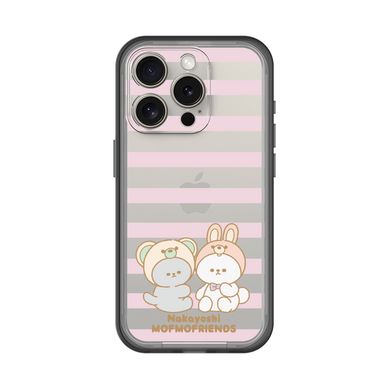 スリムプロテクションプレミアムケース［ mofmofriends - ストライプ ］