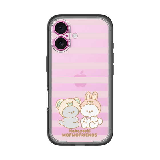 スリムプロテクションプレミアムケース［ mofmofriends - ストライプ ］
