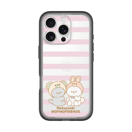 スリムプロテクションプレミアムケース［ mofmofriends - ストライプ ］