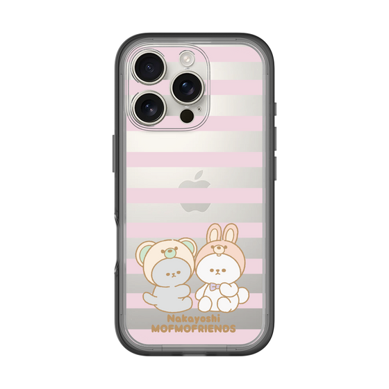 スリムプロテクションプレミアムケース［ mofmofriends - ストライプ ］