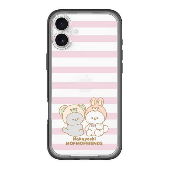 スリムプロテクションプレミアムケース［ mofmofriends - ストライプ ］
