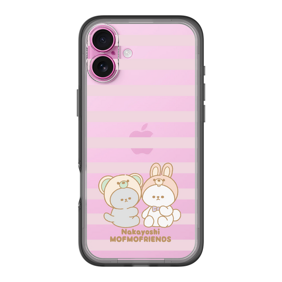スリムプロテクションプレミアムケース［ mofmofriends - ストライプ ］