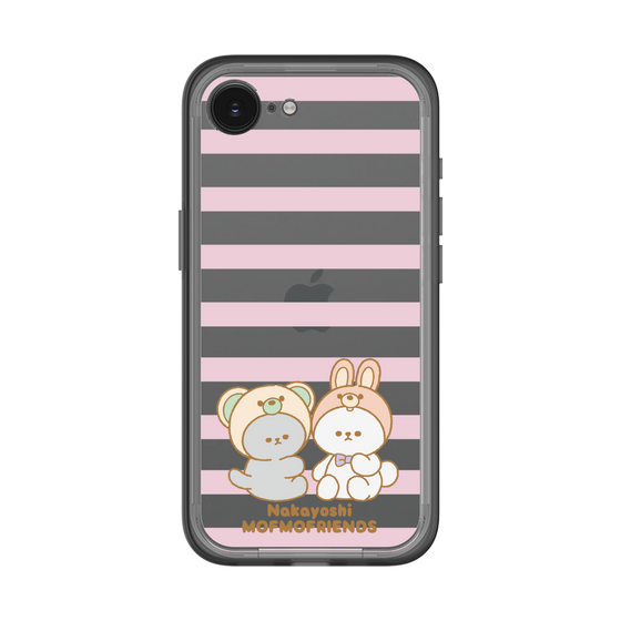スリムプロテクションプレミアムケース［ mofmofriends - ストライプ ］