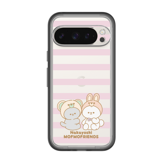 スリムプロテクションプレミアムケース［ mofmofriends - ストライプ ］