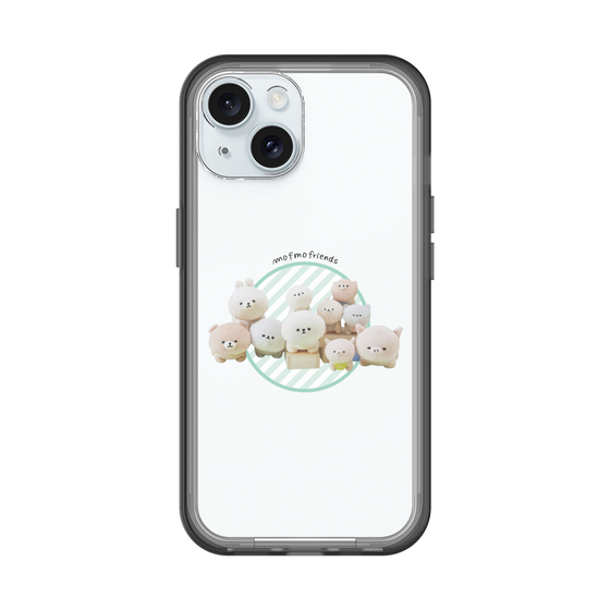 スリムプロテクションプレミアムケース［ mofmofriends - ぬいぐるみ - ワンポイント ］