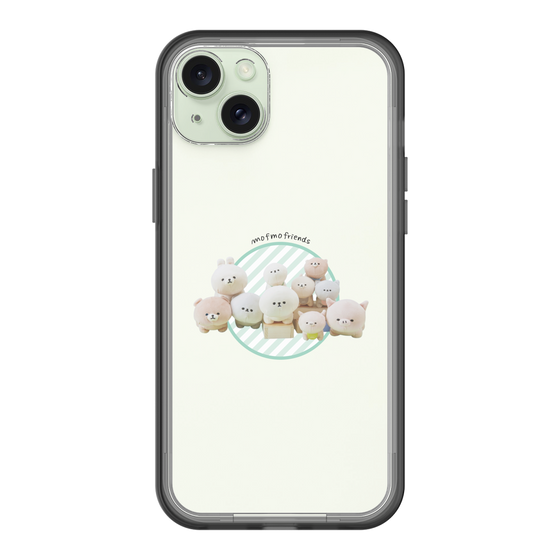 スリムプロテクションプレミアムケース［ mofmofriends - ぬいぐるみ - ワンポイント ］