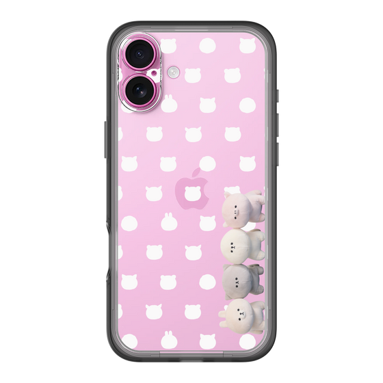 スリムプロテクションプレミアムケース［ mofmofriends - ぬいぐるみ - 総柄 ］