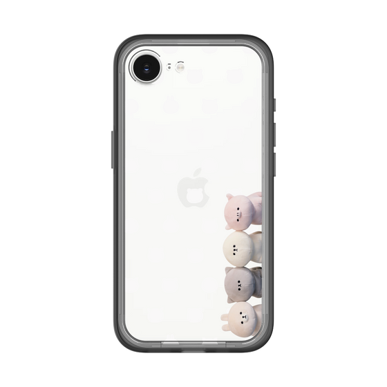 スリムプロテクションプレミアムケース［ mofmofriends - ぬいぐるみ - 総柄 ］