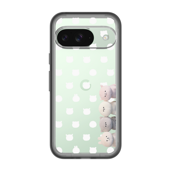 スリムプロテクションプレミアムケース［ mofmofriends - ぬいぐるみ - 総柄 ］