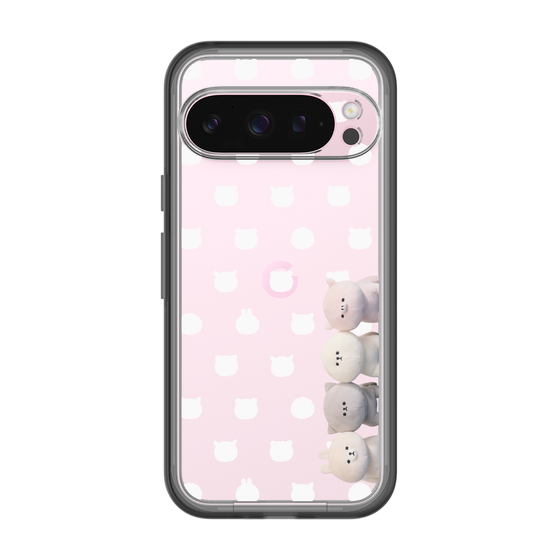 スリムプロテクションプレミアムケース［ mofmofriends - ぬいぐるみ - 総柄 ］