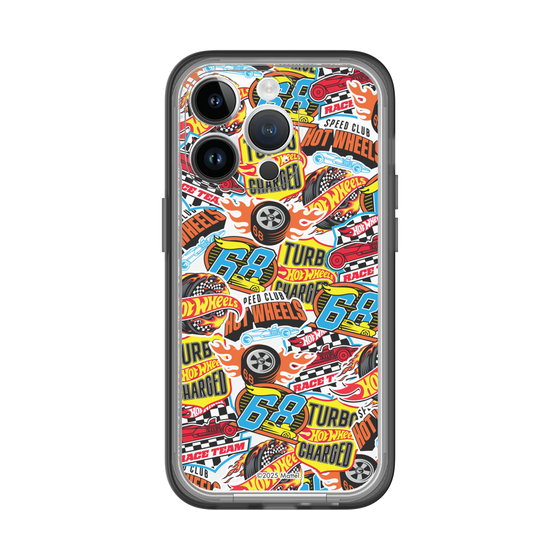 スリムプロテクションプレミアムケース［ Hot Wheels™ - ステッカー ］