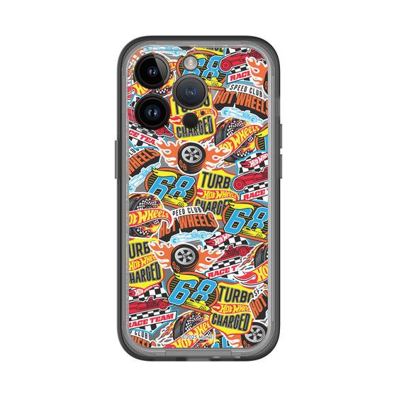 スリムプロテクションプレミアムケース［ Hot Wheels™ - ステッカー ］