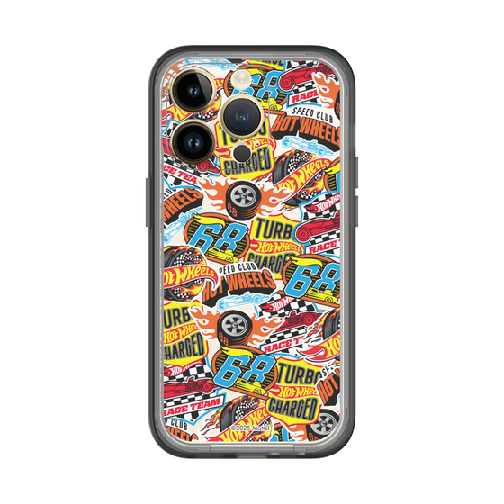 スリムプロテクションプレミアムケース［ Hot Wheels™ - ステッカー ］