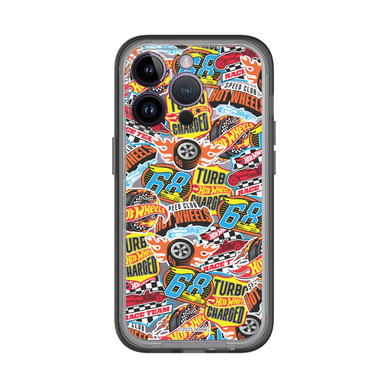 スリムプロテクションプレミアムケース［ Hot Wheels™ - ステッカー ］