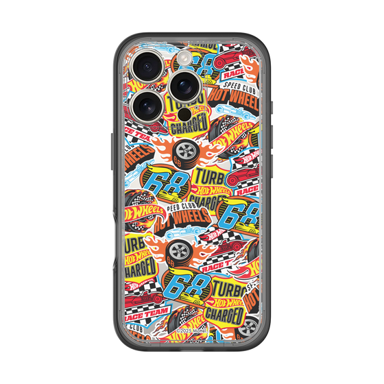 スリムプロテクションプレミアムケース［ Hot Wheels™ - ステッカー ］