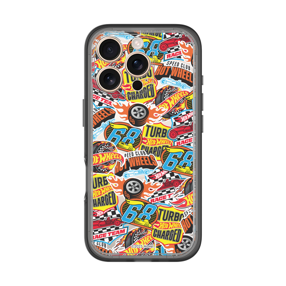 スリムプロテクションプレミアムケース［ Hot Wheels™ - ステッカー ］