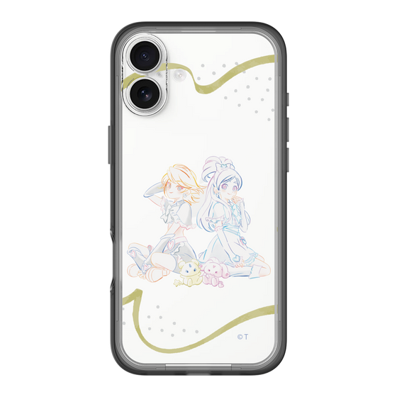 スリムプロテクションプレミアムケース［ ふたりはプリキュア- キュアブラックとキュアホワイト - クリア ］