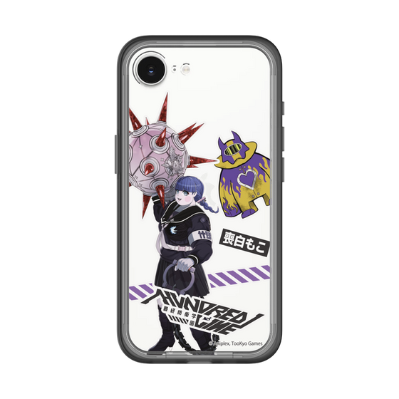 スリムプロテクションプレミアムケース［ HUNDRED LINE -最終防衛学園- - ステッカー - 喪白もこ ］