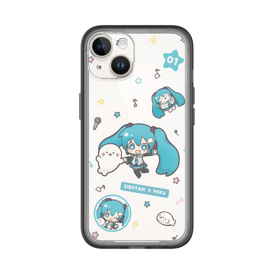 スリムプロテクションプレミアムケース［ しろたん×初音ミク - ステッカー ］