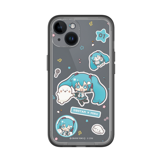 スリムプロテクションプレミアムケース［ しろたん×初音ミク - ステッカー ］
