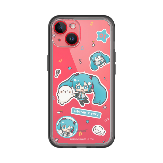 スリムプロテクションプレミアムケース［ しろたん×初音ミク - ステッカー ］