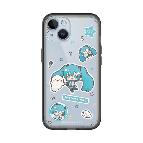 スリムプロテクションプレミアムケース［ しろたん×初音ミク - ステッカー ］