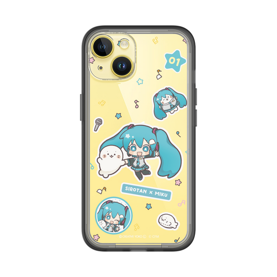 スリムプロテクションプレミアムケース［ しろたん×初音ミク - ステッカー ］